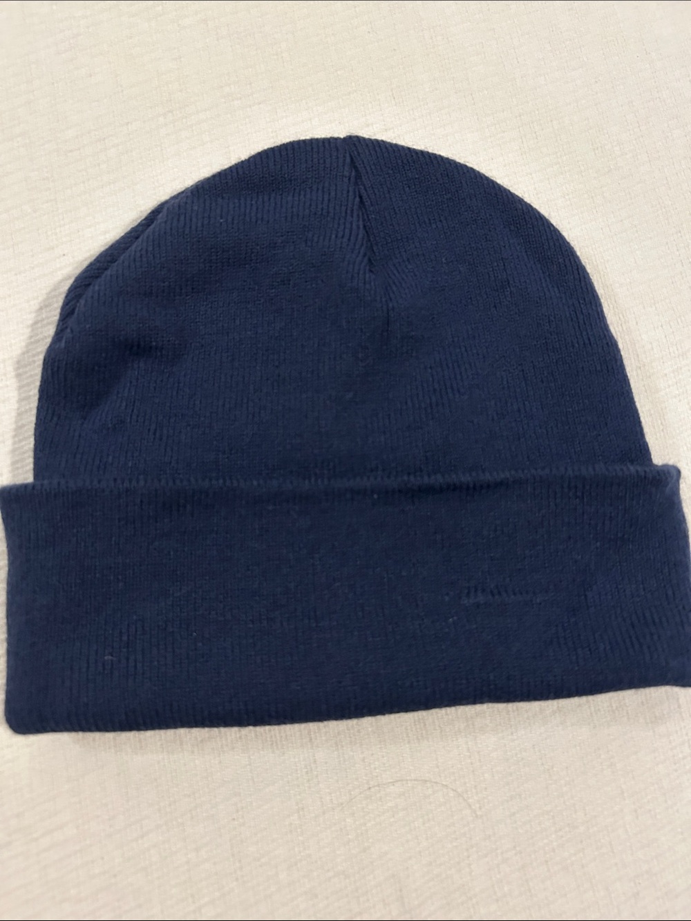 Timberland Men's Dark Navy Folded Cuff Knit Beanie - Picture 2 of 3